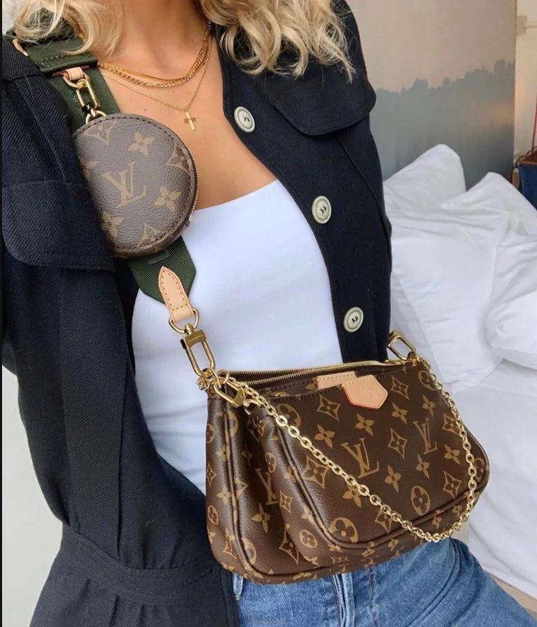 Real Leather Crossbody Bag 3pc sets | WHOLESALE