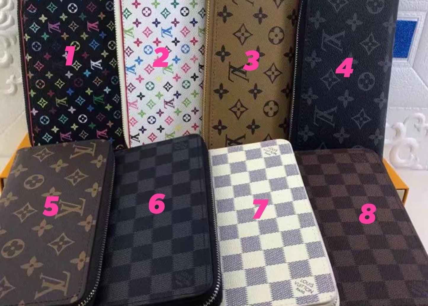 Large Zip Wallets | Vegan Leather | WHOLESALE