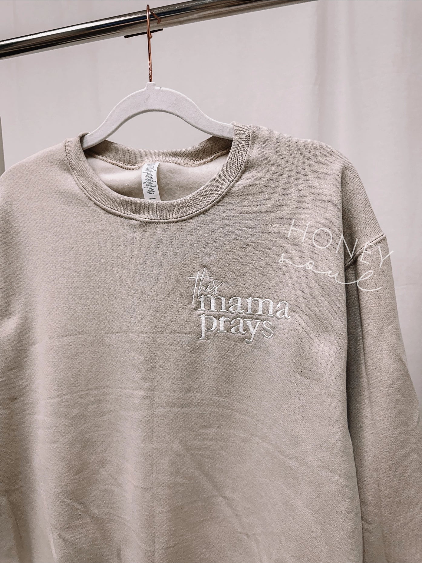 This Mama Prays | Embroidered Sweatshirt