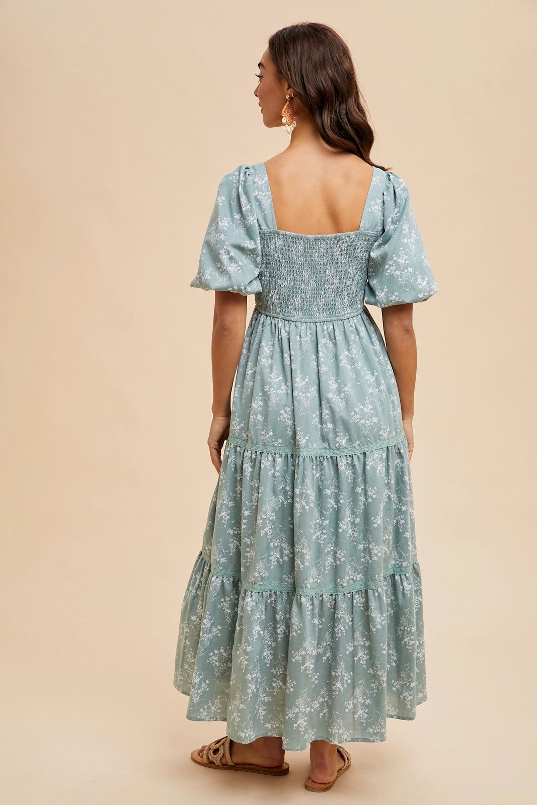 Cotton Floral Smocked Maxi *PRE-ORDER*