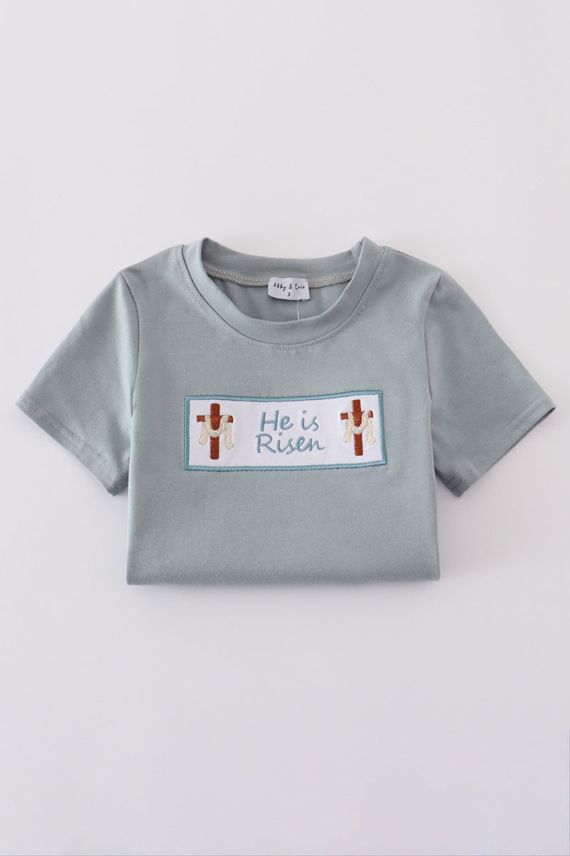 HE IS RISEN EMBROIDERY | Blue ✝️