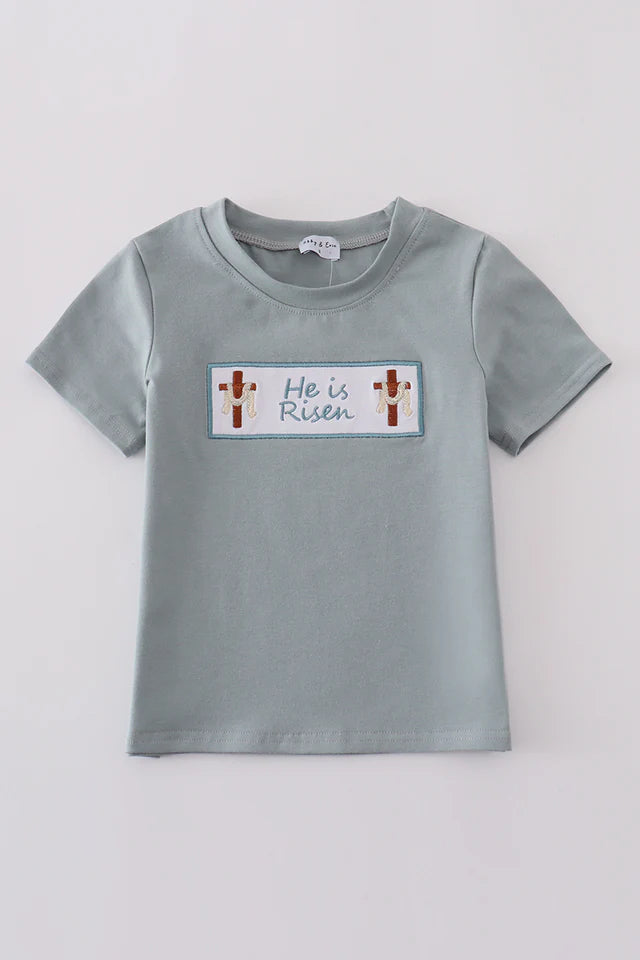 HE IS RISEN EMBROIDERY | Blue ✝️