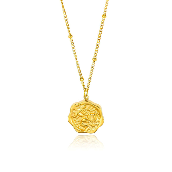 GOLD COIN PENDANT NECKLACE