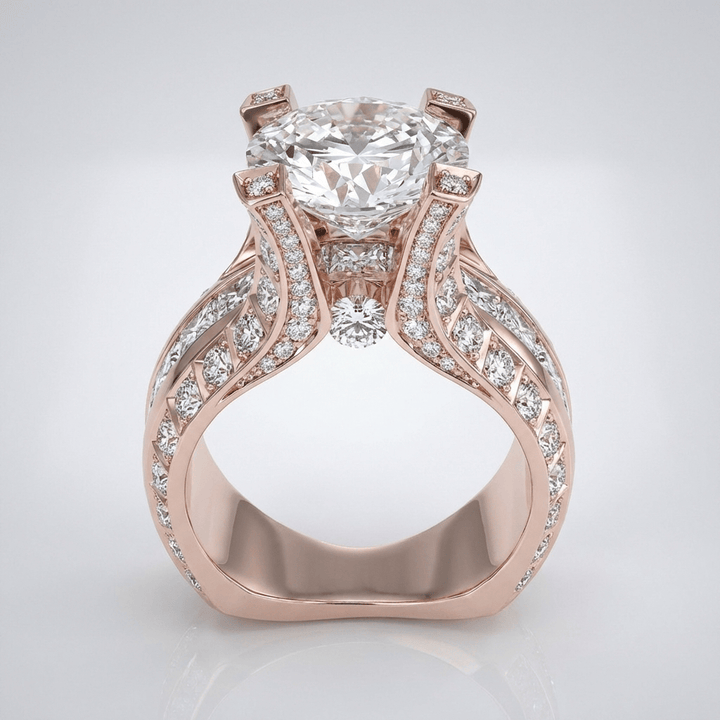 SILVER DIAMOND GLAMOUR RING