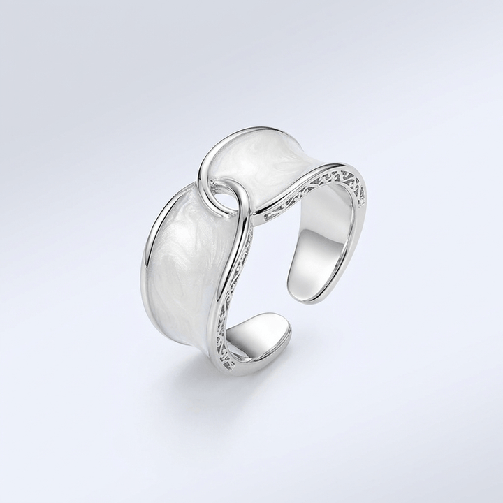 JADE DOUBLE STONE RING - (ADJUSTABLE)