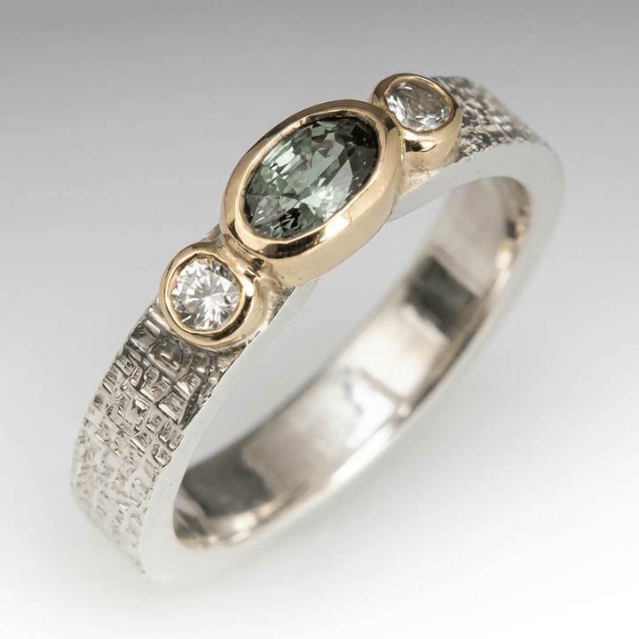 GREEN &amp; GOLD RING