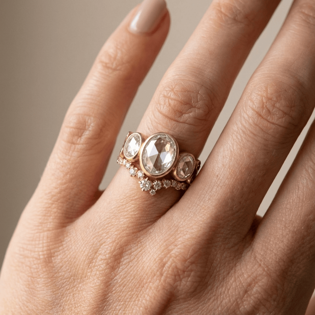TRIO OVALS RING