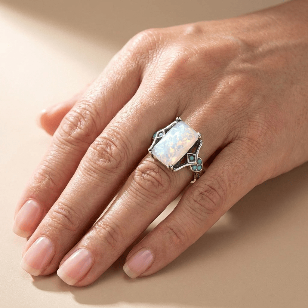 AURORA OPAL RING