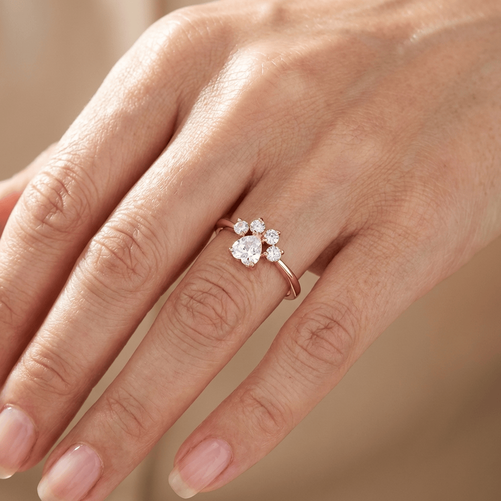 PAW DIAMOND RING