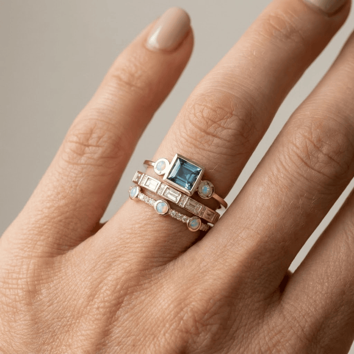 MULTI BAND ZIRCONIA RING