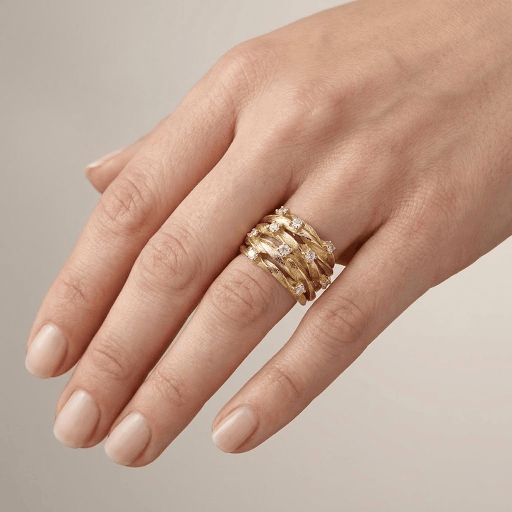 LEAF ZIRCONIA RING