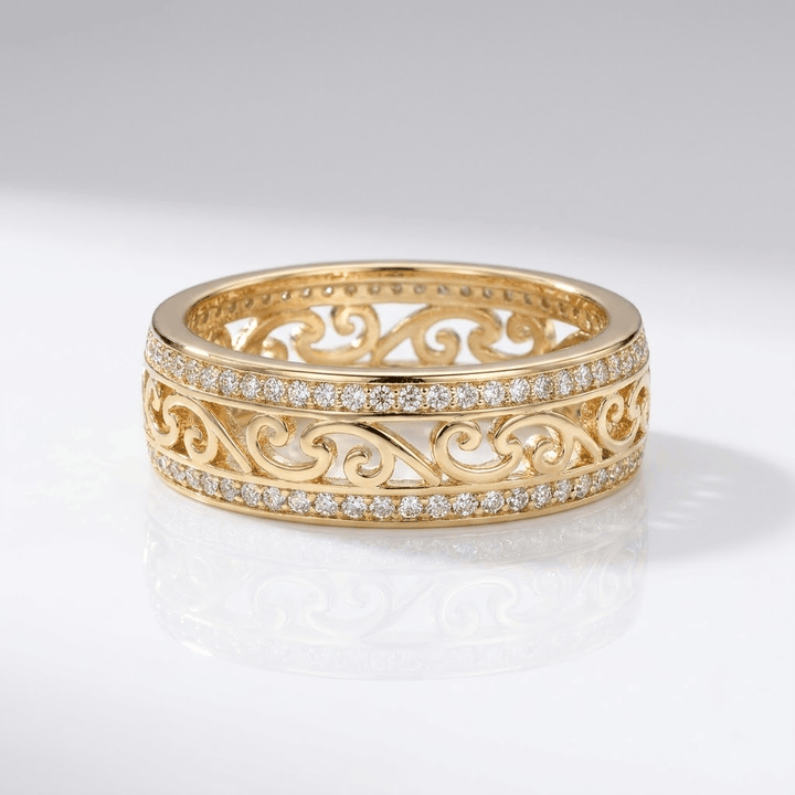 VINTAGE ZIRCONIA BAND RING