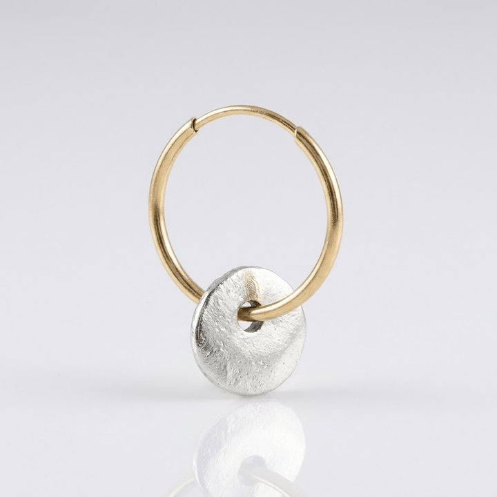 DISC HOOP EARRINGS