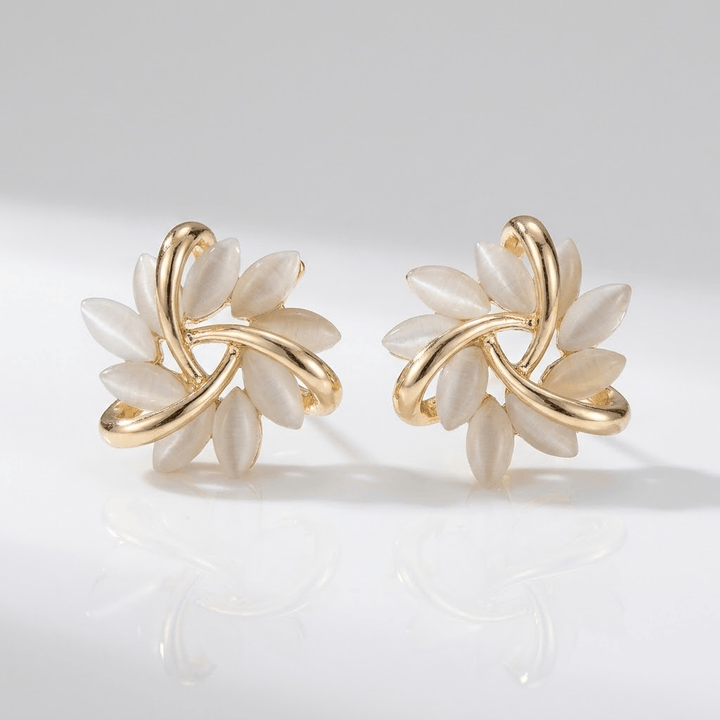 GOLD PETAL EARRINGS