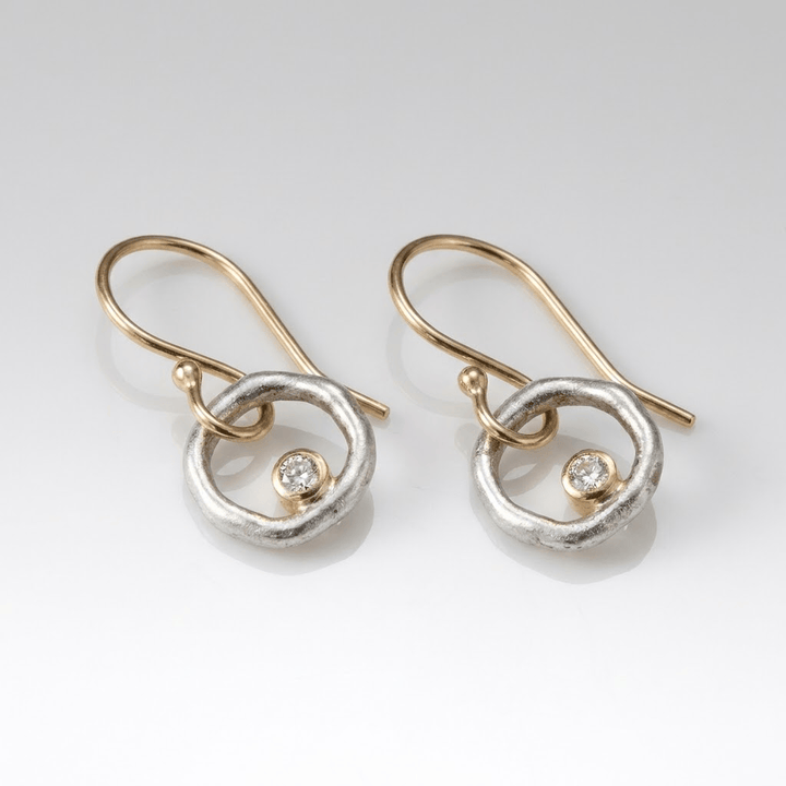 VINTAGE SILVER CIRCLE EARRINGS