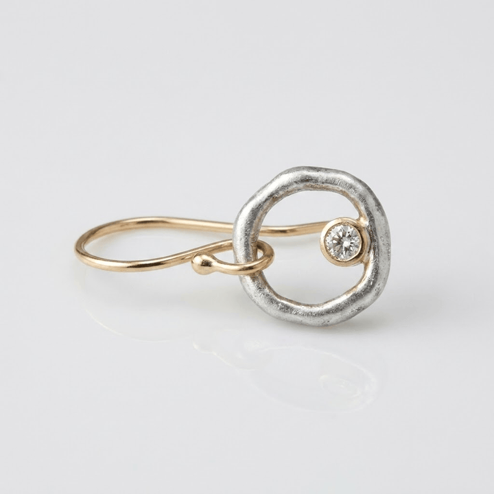 VINTAGE SILVER CIRCLE EARRINGS