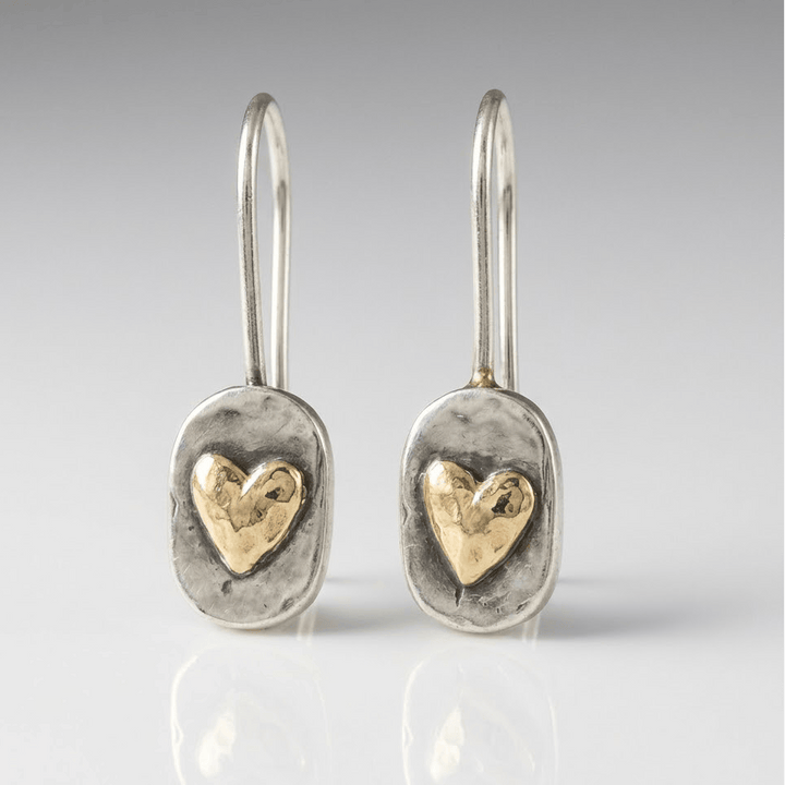 RELIC SILVER HEART EARRINGS