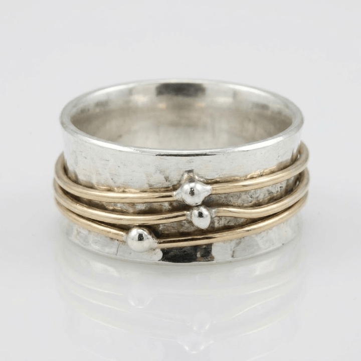 DUAL TONE SPINNER RING