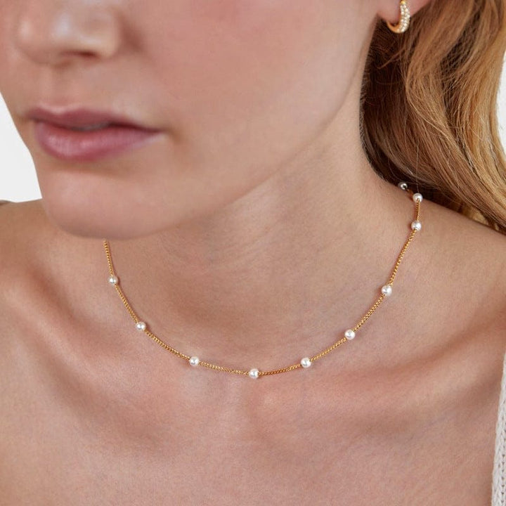 ZIRCONIA BEADED NECKLACE