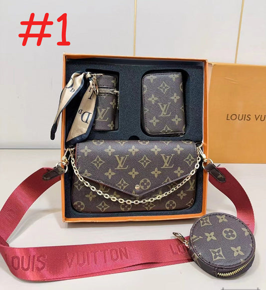 4 Pc Crossbody Bag (3 color options)