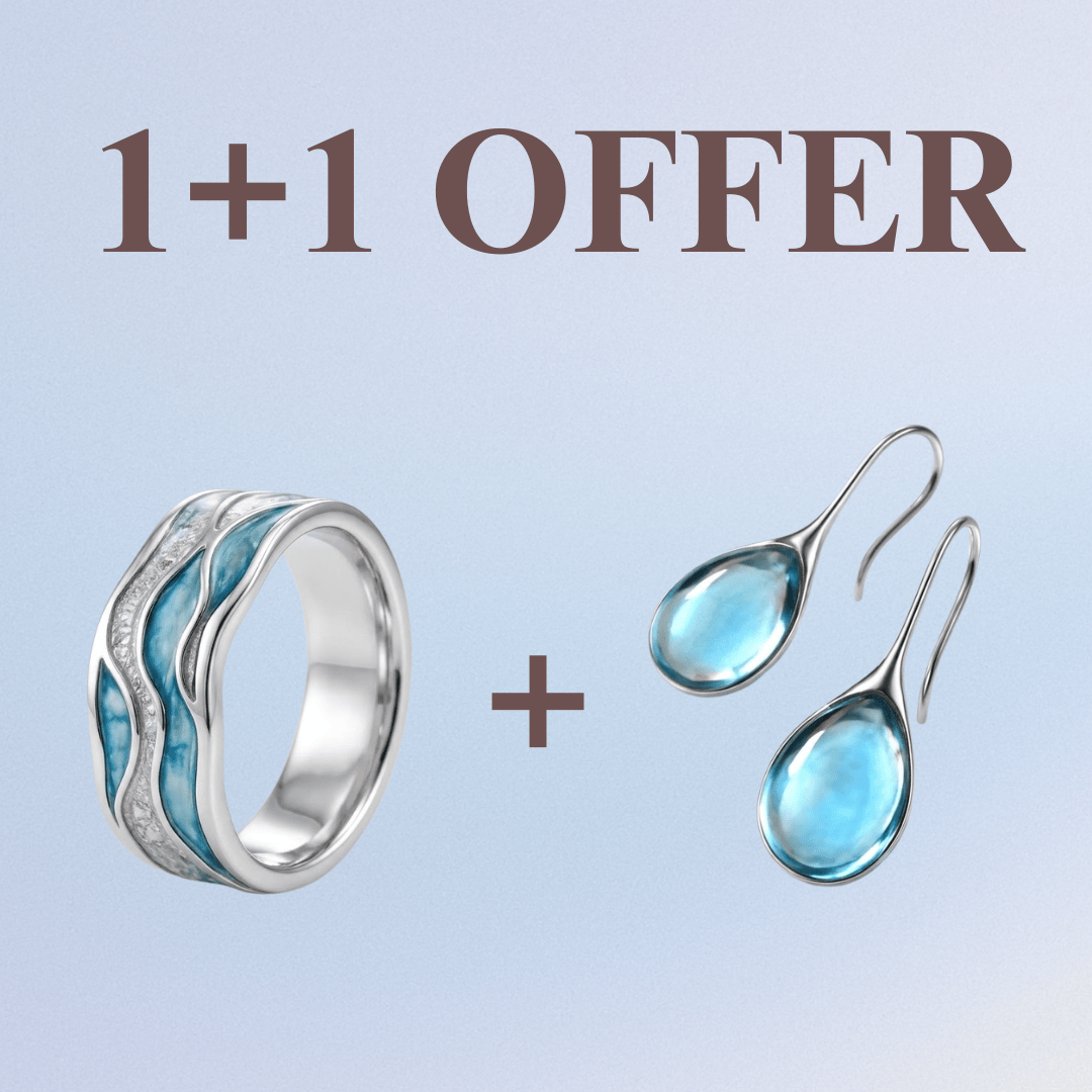 OCEAN WAVES BAND RING