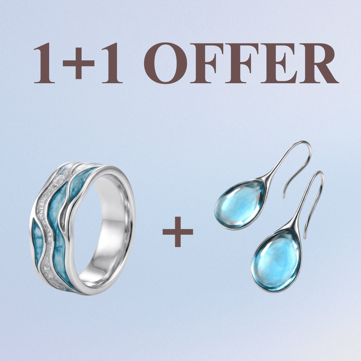 OCEAN WAVES BAND RING