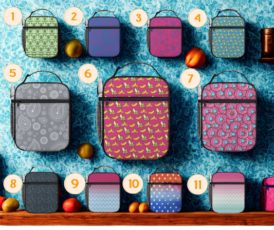 Kids Lunchbox | 11 Design Options (Numbers 1-11)