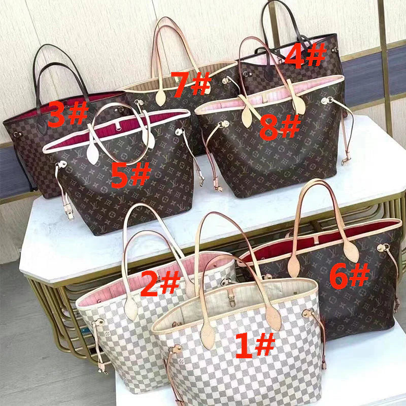 L-5A+ Tote w/ Pouch Made of Genuine Leather