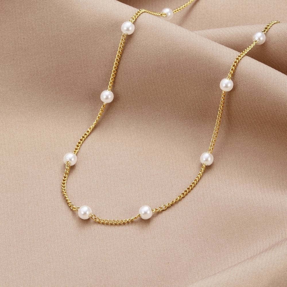 ZIRCONIA BEADED NECKLACE