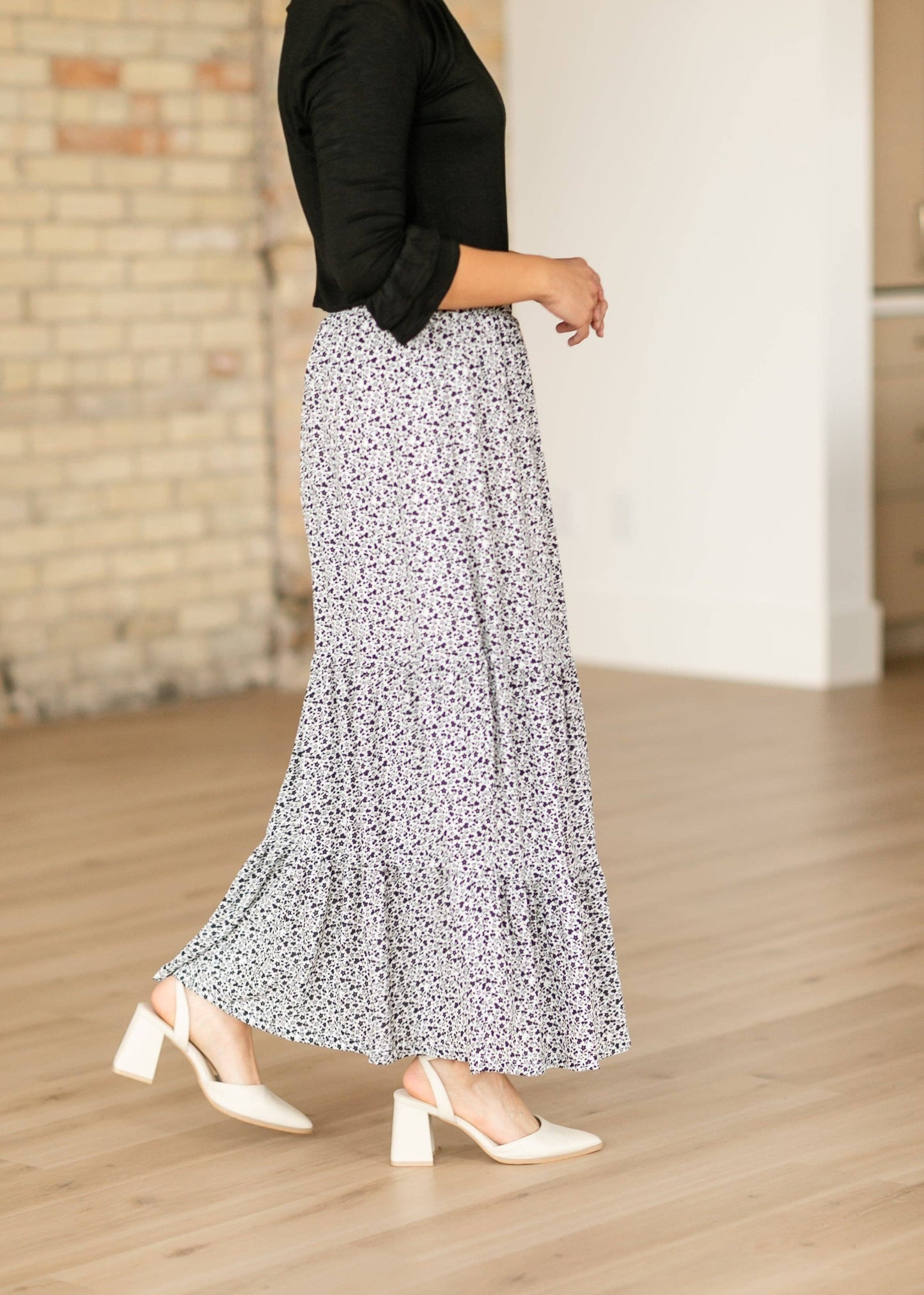 Lynn Tiered Peasant Maxi Skirt