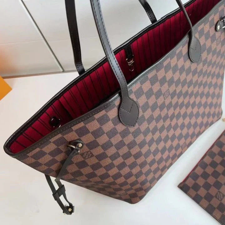 L-5A+ Tote w/ Pouch Made of Genuine Leather