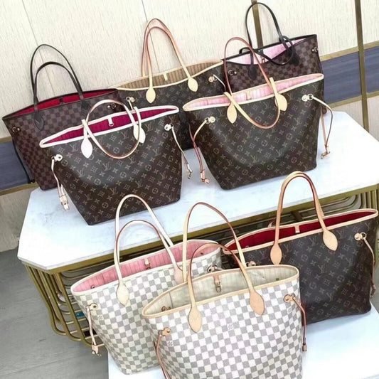 L-5A+ Tote w/ Pouch Made of Genuine Leather