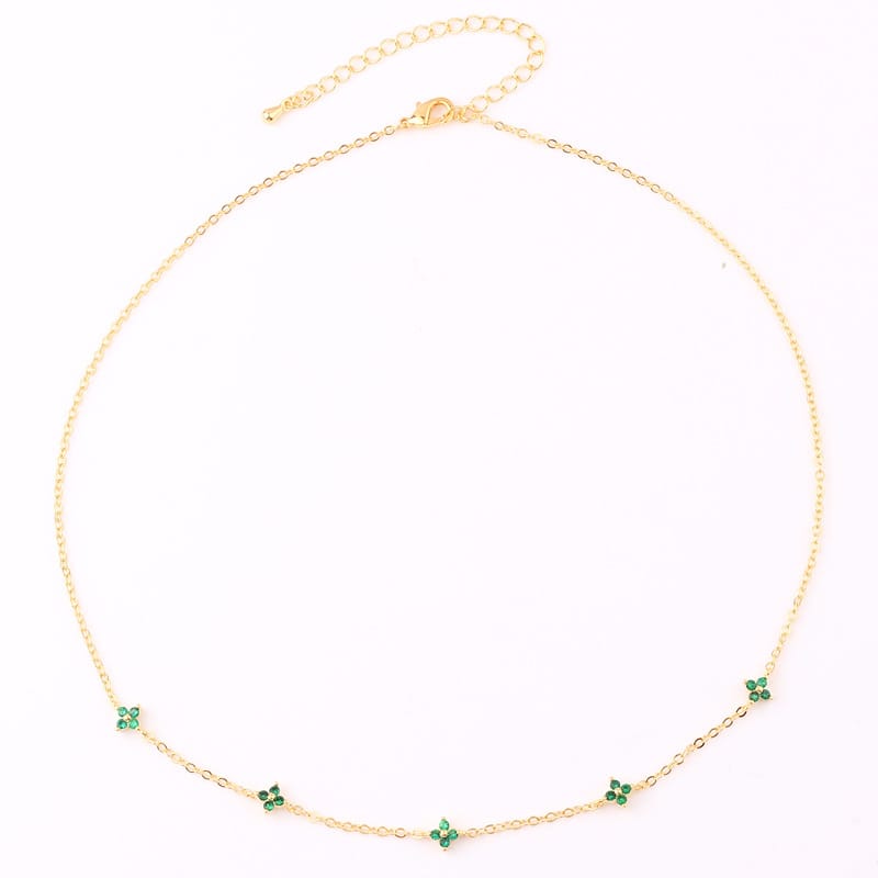 EMERALD LUCKY CHARM NECKLACE