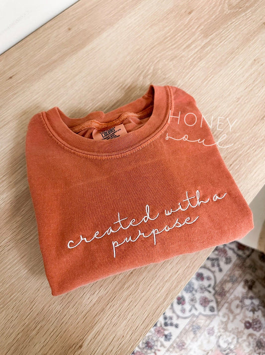 Created with A Purpose Tee | Embroidered