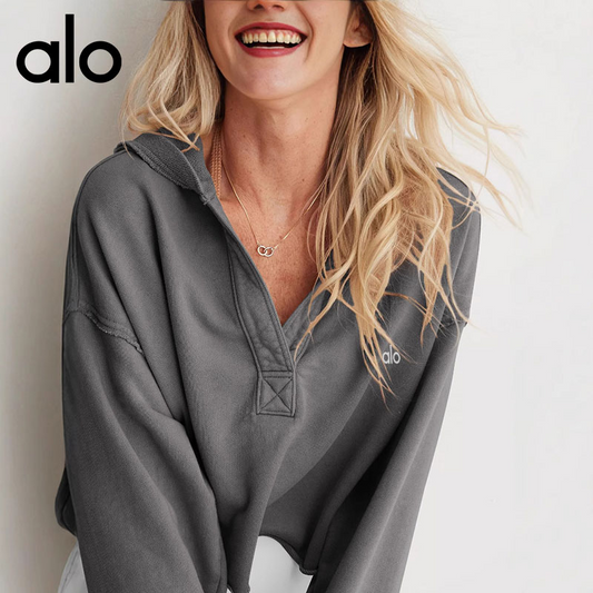 A-Loose Hooded Sweatshirt