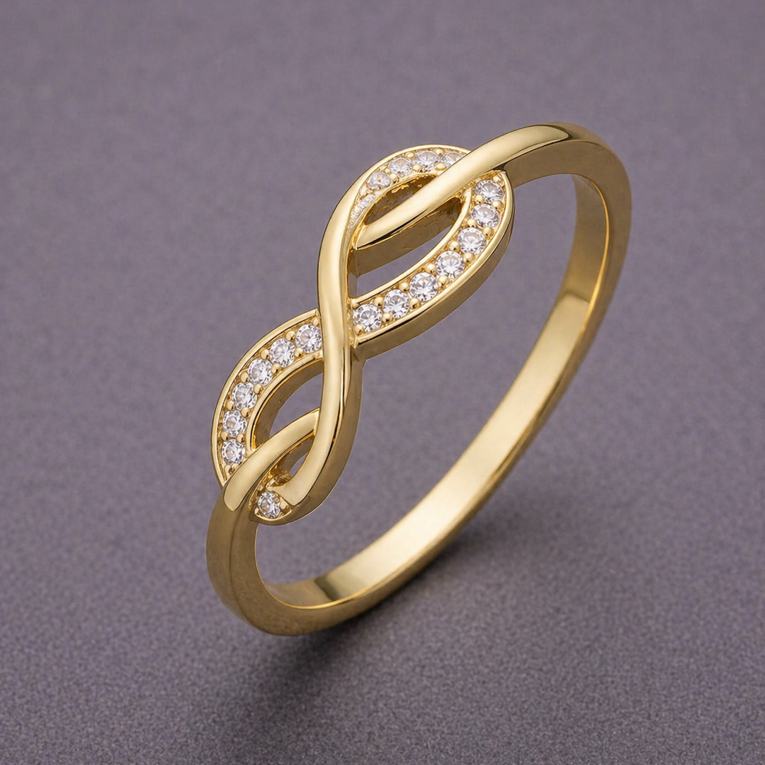 Infinity Gold Chain Ring