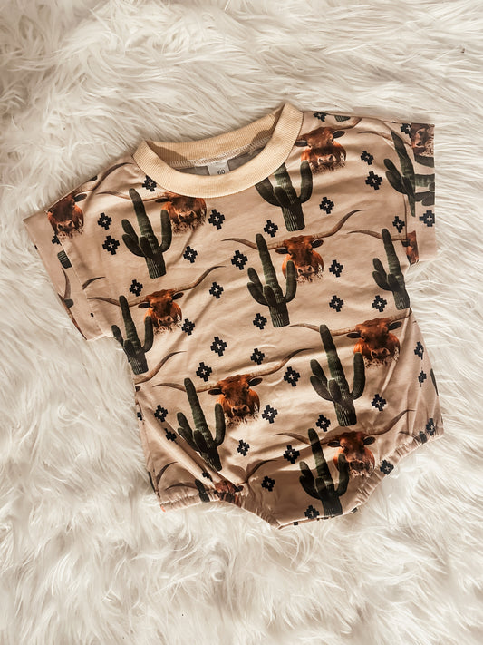 Cactus Cattle Romper RTS