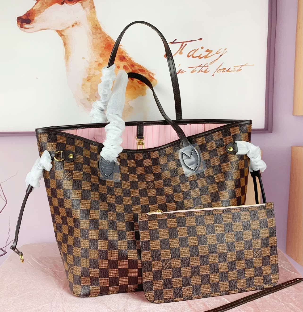 L-5A+ Tote w/ Pouch Made of Genuine Leather