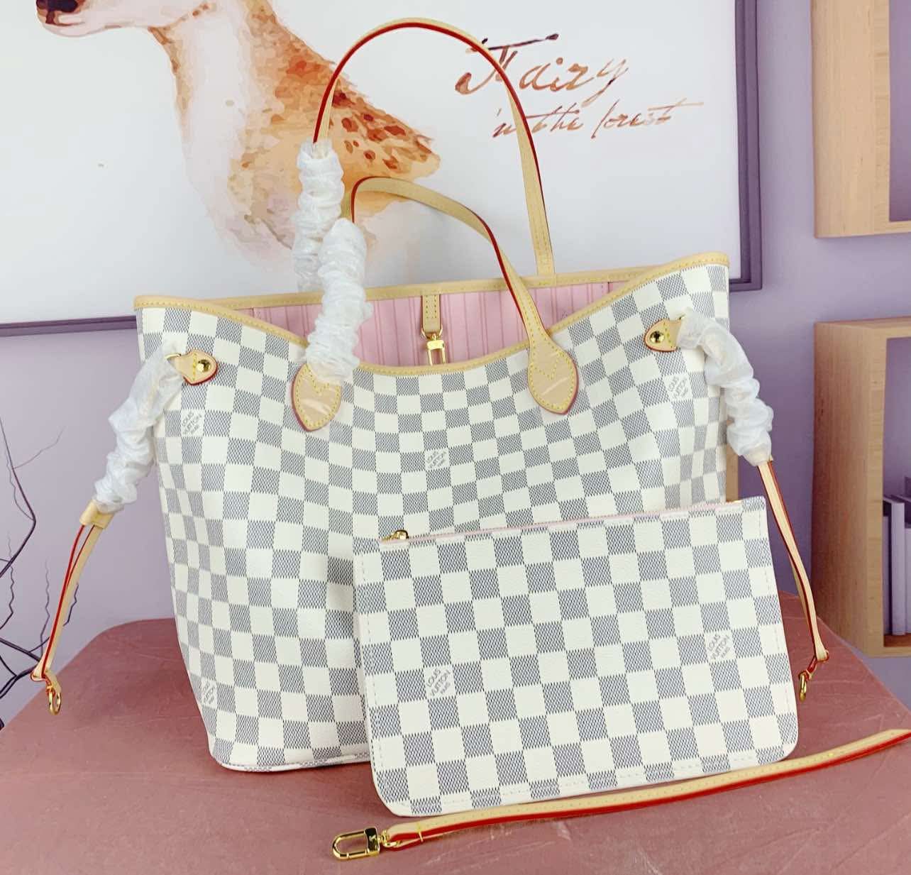 L-5A+ Tote w/ Pouch Made of Genuine Leather