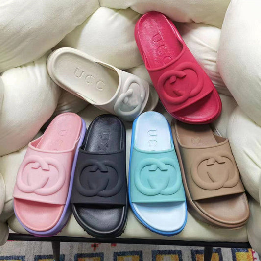 Flat Heel Booster Slippers
