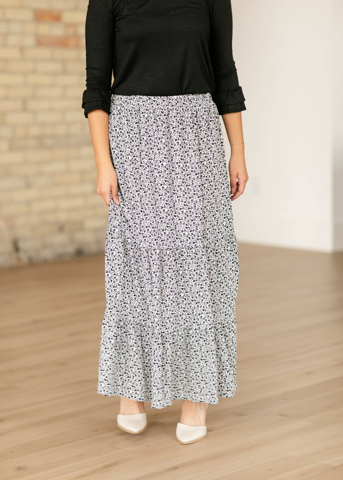 Lynn Tiered Peasant Maxi Skirt