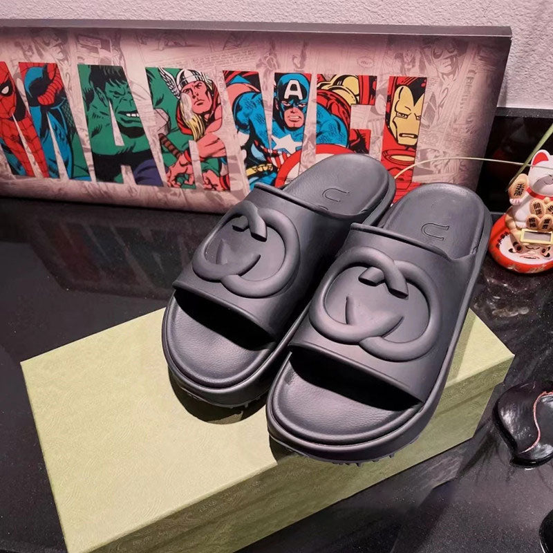 Flat Heel Booster Slippers
