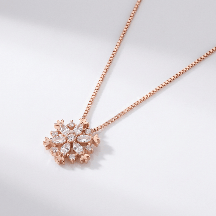 SNOWFLAKE ZIRCONIA NECKLACE