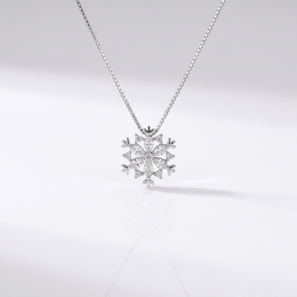 SNOWFLAKE ZIRCONIA NECKLACE