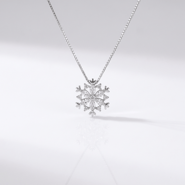 SNOWFLAKE ZIRCONIA NECKLACE